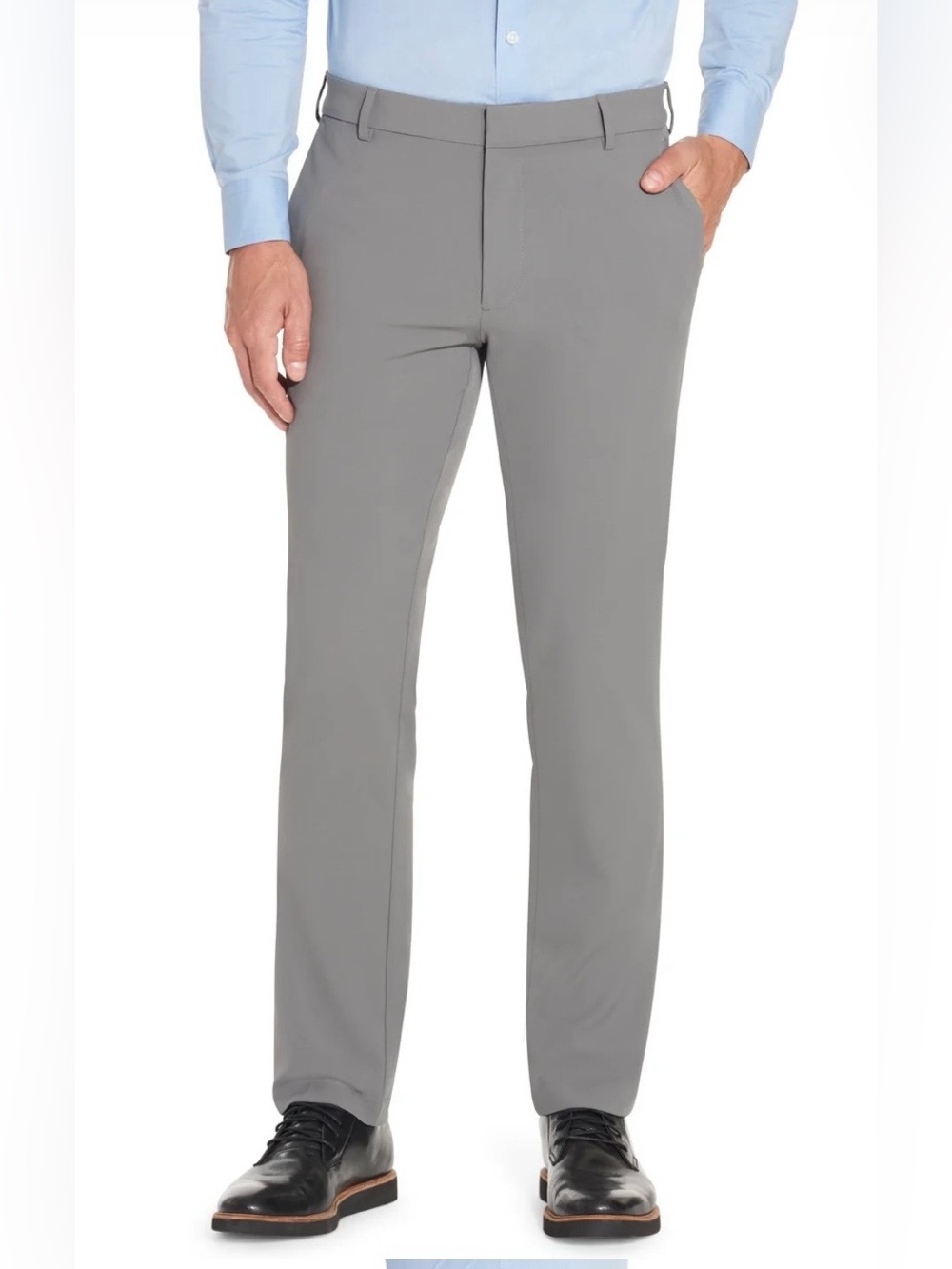 Van Heusen gray 4 way stretch fabric & waistband slack pants